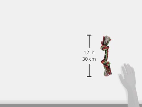 Mammoth Pet Products Flossy Chews Cottonblend Color Rope Bone, Medium, 12-Inch,MultiColored,20004V