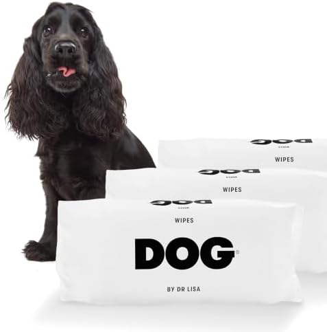 DOG by Dr Lisa - Dog Wipes - Plant-Based, Natural Bathing Wipes for Dogs - Made from 100% Compostable Bamboo - Vet-Created - Vegan, Non-Toxic - 240 Count by DOGbyDrLisa