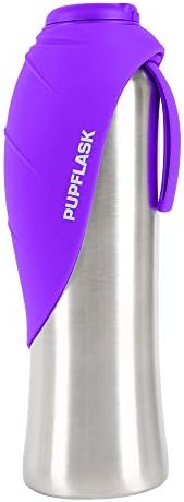 PupFlask Large Dog Water Bottle, Portable Stainless Steel Travel Bowl by TuffPupper