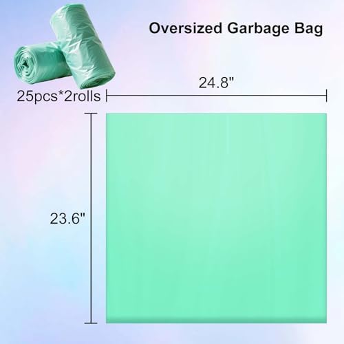 Dedicated to Lohhuby Automatic cat litter box Drawer Liners – 2 Rolls of Heavy-Duty Bags (25 Per Roll), Large Capacity, Tear-Proof, Multi-Purpose for Home or Office Use - Image 3