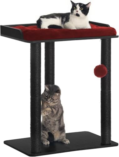 FourFurPets Modern Cat Tree for Large Cats, Full Sisal Cat Scratching Post by FourFurPets