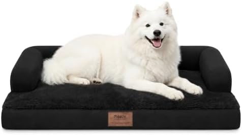 MEKIY Orthopedic XL Dog Bed with Bolster for Extra Large Size Dogs by Mekiy