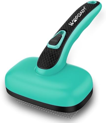 Self Cleaning Slicker Brush for Dog and Cat Shedding by WOPQAEM%C2%AE