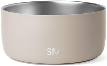 Simple Modern Dog Bowls & Cat Bowls | Medium (4 Cups) | Beige by Unknown