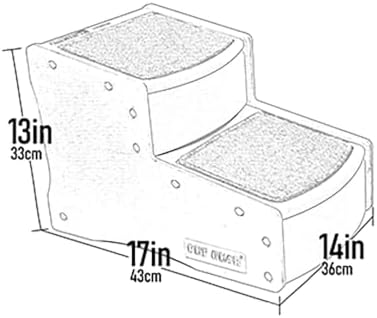 Pet Gear Easy Step II Pet Stairs, Dark Brown, 2 Step - Image 2