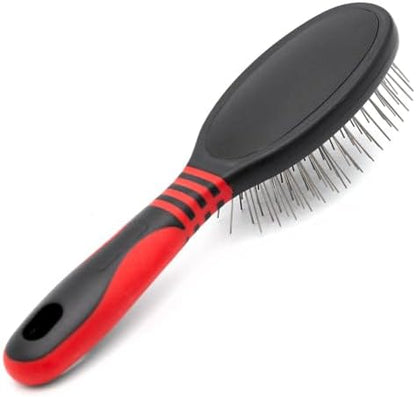 Jeffers Pet Single Sided Pin Brush for Dogs Cats Horses, Patented Pin Pad, Durable Bristles, Detangling Grooming Brush for Medium to Long Hair, Smooth Finish, Tangle Free Coat, Travel Size - Medium - Image 4