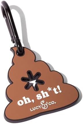Lucy & Co Poop Clip for Pups – Hands-Free Dog Waste Bag Holder – Silicone Doggy Leash Accessories, Pooper Scooper Essentials for Walking in the City, Hiking at the Park & More by LucyCo
