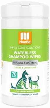 Nootie Waterless Shampoo Wipes, Cucumber Melon, Long-Lasting Fragrance by Nootie