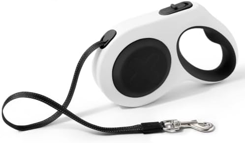 Retractable Dog Leash 9.84/16.4 ft, Tangle-Free One-Handed Brake by PAWDAY