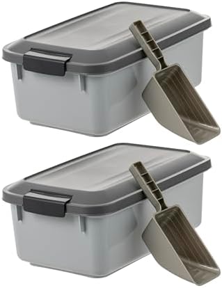 IRIS USA Dog Food Storage Container, 2-Pack, Up to 14 lbs, Gray - Image 6