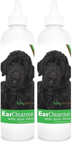 Healthy Breeds Portuguese Water Dog Ear Cleanse with Aloe Vera Cucumber Melon 8 oz (Pack of 2) by HealthyBreeds