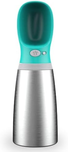 Dog Water Bottle, 23.67 oz Portable Stainless Steel Pet Water Dispenser by Unknown