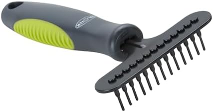 Kruuse Buster Undercoat Rake Brush Small – Gentle Deshedding Tool for Dogs with Thick or Double Coats by Kruuse