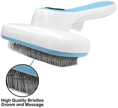 Pets First Premium Dog Brush & CAT Brush Self Cleaning Dog Slicker Hair Brush Easy to Clean Best Pet Grooming Brushes Shedding Grooming Tools for Dogs and Cats. Beautiful Gift for the Groomer! - Image 2