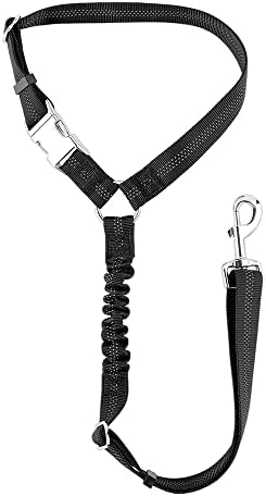 Plutus Pet Dog Seat Belt for Car Headrest, Reflective with Elastic Bungee by PLUTUSPET