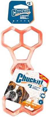 Chuckit! Holee Roller Dog Treat Puzzle Bone, Large, Orange – Interactive Treat & Chew Puzzle Toy for Dogs 60–100 lb – Durable Rubber Bone‑Shaped Fetch Toy for Mental Stimulation – Pack of 1 - Image 2