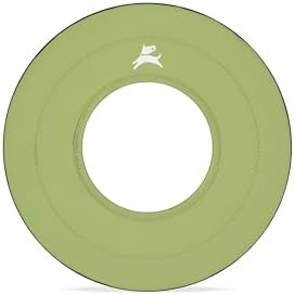 OllyDog Mini Super Flyer, Dog Flying Disc – Floating Fetch Toy, Soft on Teeth, Eco-Friendly Recycled Material, Lightweight, for Small & Medium Dogs (Palm, 9") by OllyDog