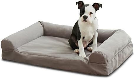 Happy Hounds Luna Sofa Dog Bed, Gray, Medium (29" x 20") by HappyHoundsPetBeds