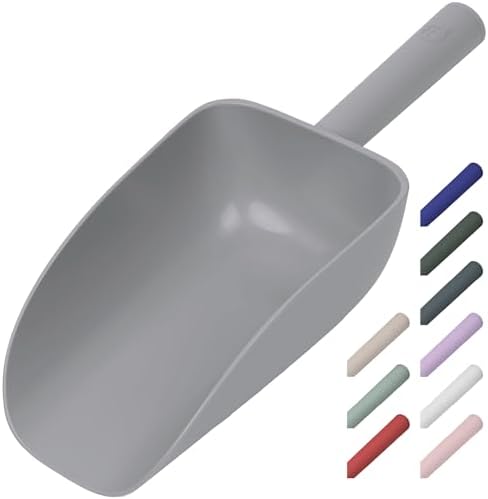 Extra Big Multipurpose Scoop– Solid Deep Scooper for Any Household – Disposing/Replacing Litter – Big Size Animal Pet Food Shovel – 44oz by CATSTAG