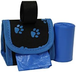 FiveStarPet Purse Style Dispenser with 2 Rolls Made in USA Easy Open Poop Bags Dog Waste Bags (Blue Paw) by Five+Star+Pet