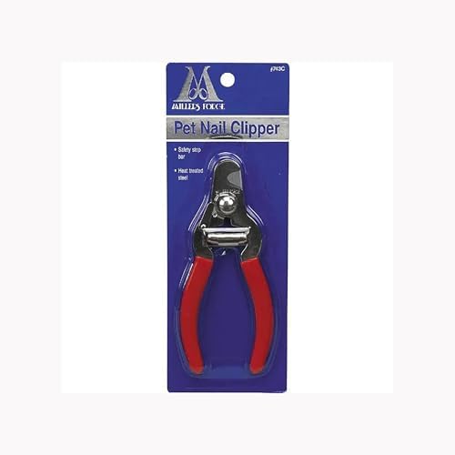 Millers Forge Steel Pet Nail Clipper 743C with Safety Stop Bar Small Medium Dog Updated Edition by Millers+Forge