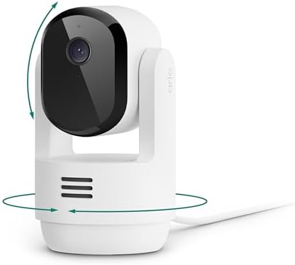 Arlo Essential Indoor Pan Tilt Zoom Security Camera 2K Wired - 1-Cam by Unknown