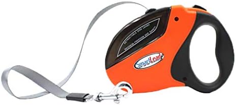 SmartLead RetraCountable Dog Leash, 16 ft, Up to 110 Lb, Orange - Image 2