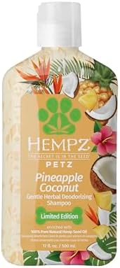 Hempz New Pet Shampoo, Scent, Tropical Pineapple Coconut, 17 oz. by Hempz