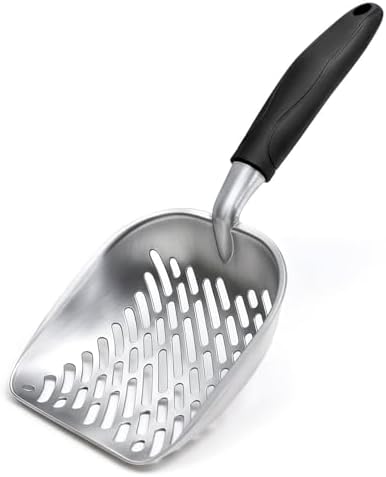 Cat Litter Scoop, Kitty Metal Scooper with Long Handle by Unknown