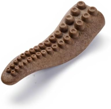 MECOOL Durable Nylon Dog Chew Toy – Bacon Flavored Octopus Leg Shape for Aggressive Chewers, Tough Interactive Teething Bone for Medium Large Dogs, Long-Lasting Treat Dispensing Toy by MECOOL