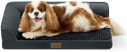 COZY KISS Orthopedic Dog Bed for Medium Small Size Dogs, L Shaped 30x20 in by COZYKISS