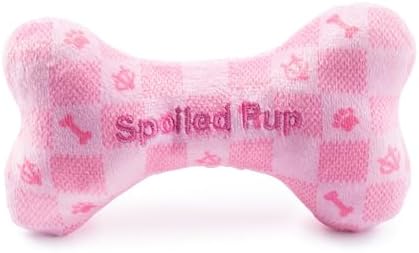 Haute Diggity Dog Chewy Vuiton Bone Plush Dog Toy, Designer Parody Toy - Image 2