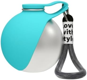 Dog Drinking Bottle, Leak-Proof Foldable Silicone Bowl (Blue B) by Unknown