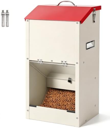 25lbs Automatic Dog Feeder Large Breed Gravity Dog Food Dispenser by JLUHYANN
