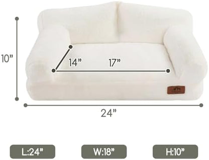 Hollypet Small Dog Large Cat Bed Puppy Couch Beds for Pets up to 25 lbs - Image 3
