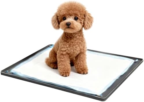 Dog Pee Pad Holder, Silicone Tray, 4-Corner Fixing, 36x25 inch by BLISSSTORM