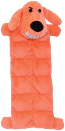 Multipet Original Loofa Dog Plush Toy Mat - Squeaky Toys for All Dogs - Extra Soft Plush - Stuffed Animal Dog Toys for Playing (1 Count, 12”, Random Color Surprise) by Multipet
