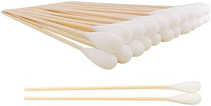 6 Inch Long Large Cotton Swabs,200pcs Large Cotton Buds with Bamboo Handle,Extra Large Tip Cotton Swabs ,Professional Big Cotton Swabs，Dogs Ears Large Cotton Swabs by qzcccecl