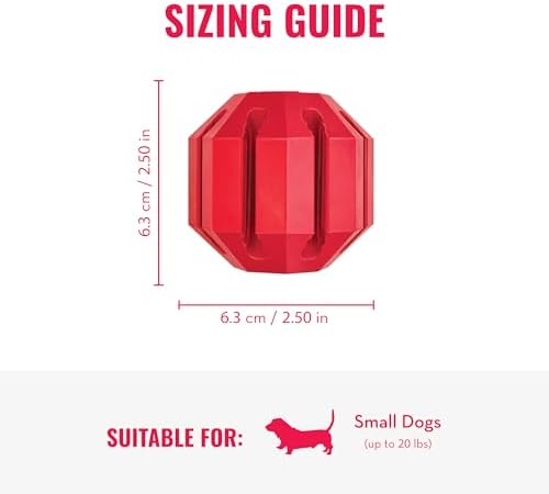 KONG Stuff-A-Ball, Natural Rubber Dental Chew Toy, for Small Dogs - Image 3