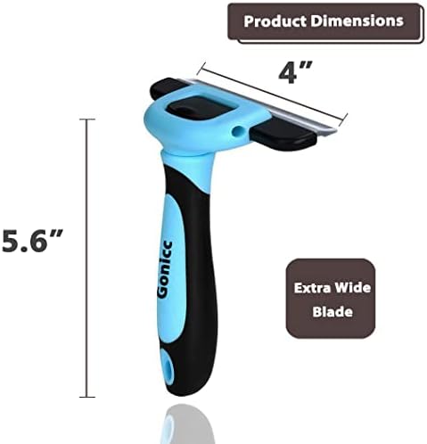 Gonicc PDT- 1001 Professional Pet De Shedding comb Tool Blue - Image 4