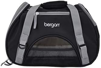 Coastal Pet Bergan Comfort Carrier - Breathable Travel Carrier for Dogs & Cats - Black & Grey, 16" x 8" x 11" by Bergan+by+Coastal+Pet