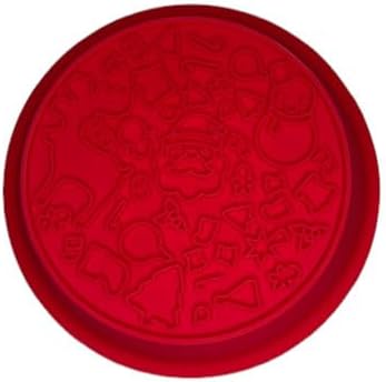 Snowman/Christmas 2-in-1 Silicone Slow Feeder & Licking Mat - BPA Free, Dishwasher Safe, 500ml Capacity, Perfect for Dogs & Cats (Christmas Red)