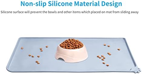 AUDWUD Waterproof Silicone Pet Feeding Mats,Anti-Slip Dog Food Bowl Pad - Image 2