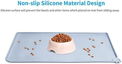 AUDWUD Waterproof Silicone Pet Feeding Mats,Anti-Slip Dog Food Bowl Pad - Image 2