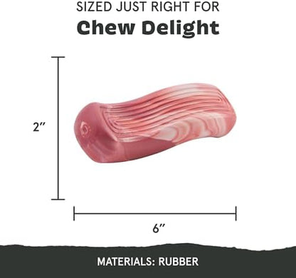 BarkBox Tough Break Bacon Dog Toy - Medium - Large - Image 2