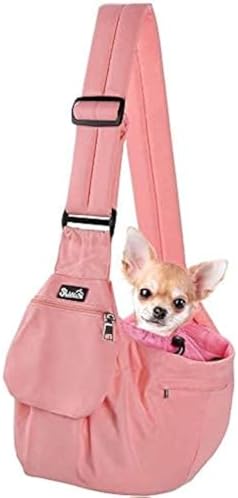 SlowTon Pet Carrier, Hard Bottom Support & Adjustable Padded Shoulder Strap by SlowTon