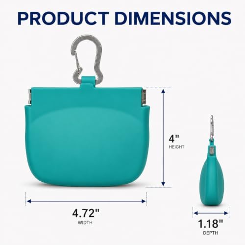 1 Cup Silicone Dog Treat Pouch, Dog Training Treat Bag, Green - Image 4