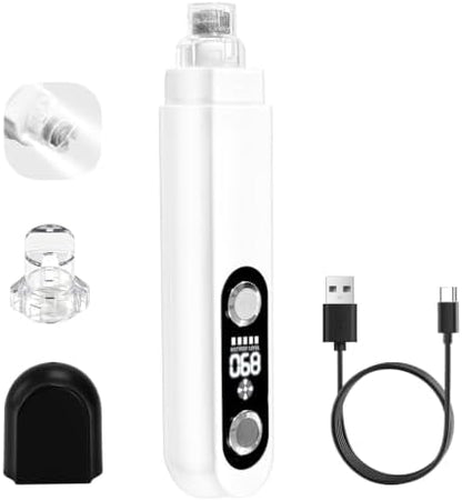 5-Speed Dog Nail Grinder with 2 LED Lights & Smart LED Screen,Quiet Electric Pet Nail Trimmer, Rechargeable Paws Grooming and Smoothing Tool for Large Medium Small Dogs,Cats and Pets by QUWOU