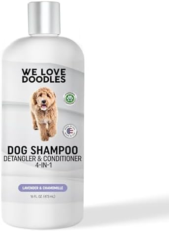 Dog Shampoo, Conditioner & Detangler, Hypoallergenic Tearless Lavender 16OZ - Image 6