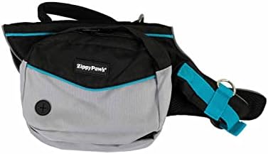 ZippyPaws Adventure Backpack for Dogs, Tactical Bag for Dogs to Carry Travel Essentials, Teal, Medium by ZippyPaws